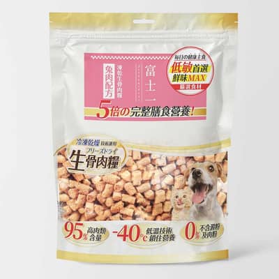 富士一 凍乾 貓狗糧 生骨肉主食糧 兔肉配方 500g (款式隨機)