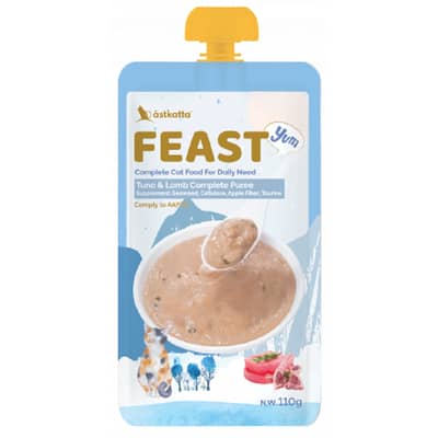 Astkatta Feast 貓濕糧 鮮肉盛宴營養主食包 吞拿魚羊肉 110g (P00165)