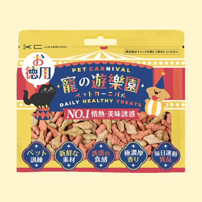 寵之遊樂園 狗零食 三文魚燕麥餅 100g 歡樂裝 1包