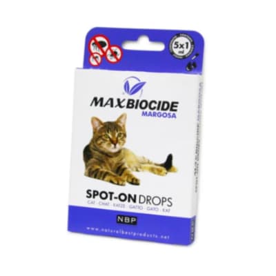 Max Biocide 貓用苦楝油驅蚤滴劑 5pcs (NBP244622B)