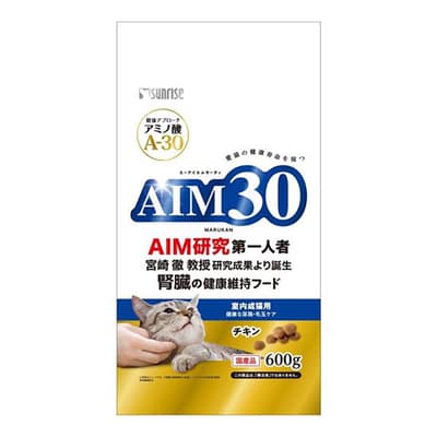 SUNRISE AIM30 Cat Food Japanese Kidney Health Dry Food Indoor Adult Chicken 600g (SAI-001)