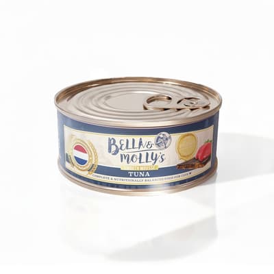 Bella & Molly's 荷蘭罐 貓罐頭 AAFCO 主食罐 提升免疫力 吞拿魚慕絲 80g
