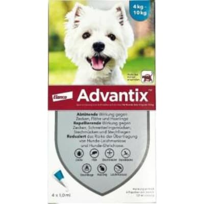 Advantix for Dogs 4-10kg Medium 4p
