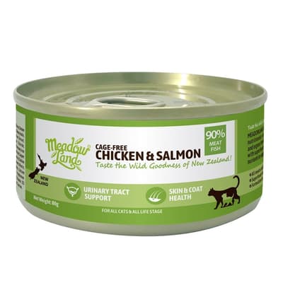 Meadowland Classic Pate Chicken & King Salmon All Life stage Canned Cat Food 80g (MLC01)