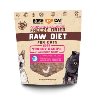 Boss Cat 貓用主食凍乾 生火雞肉配方 9oz (02705)