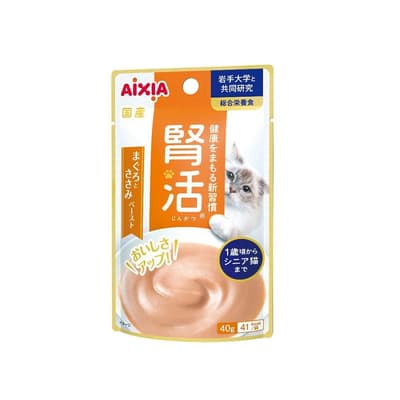 AIXIA Cat Wet Food Kidney Health Main Meal Pouch Tuna+Chicken Sauce 40g (JK-3)
