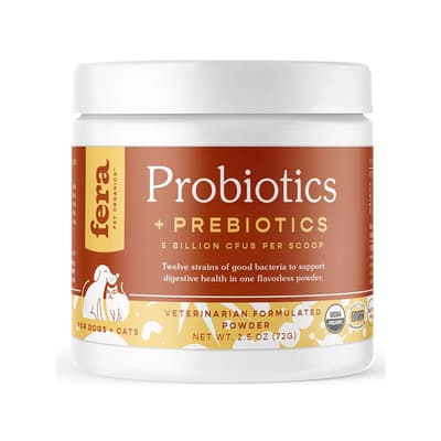 Fera Pets Supplement 貓狗營養補充品 USDA有機認證 有機益生菌及益生元營養粉 72g (犬貓通用) (4581)