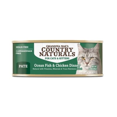 Country Naturals Cat Canned Food Grain Free Ocean Fish & Chicken Dinner 2.8oz 80g (CNCE082)