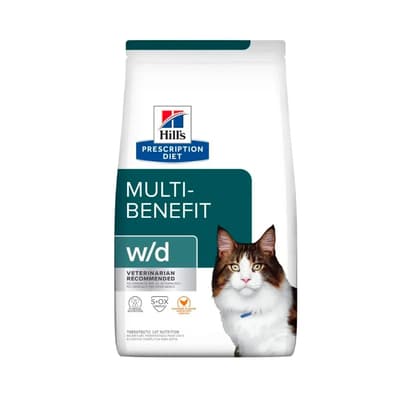 Hills Prescription Diet Cat Food w/d Multi-Function Management 4lbs (6159)
