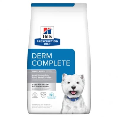 Hills Prescription Diet Dog Food Derm Complete Skin and Food Sensitivity Small 1.5kg (605802)