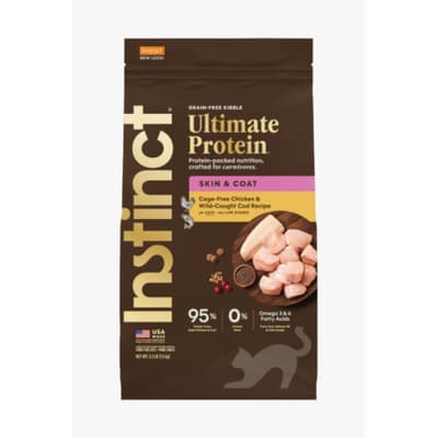 Instinct Dry Cat Food Ultimate Protein Skin & Coat Grain-Free Recipe with Cage-Free Chicken & Wild-Caught Cod 3.3lb (658504)