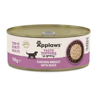 Applaws Dog Wet Food Taste Toppers Shredded Soup Chicken+Duck 156g (3411)