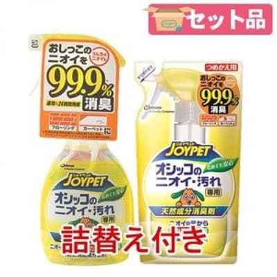 日本JOYPET 天然成分 除尿味及消菌劑 本體270ml+替換裝 240ml