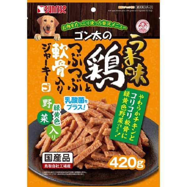 日本Sunrise 狗小食 蔬菜雞肉軟骨幼條零食 420g (SGN-016) (圖片1)