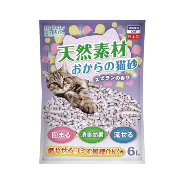 My Baby Pet Life 天然 豆腐貓砂 鈴蘭香味 6L (新包裝) (90701715) (圖片1)