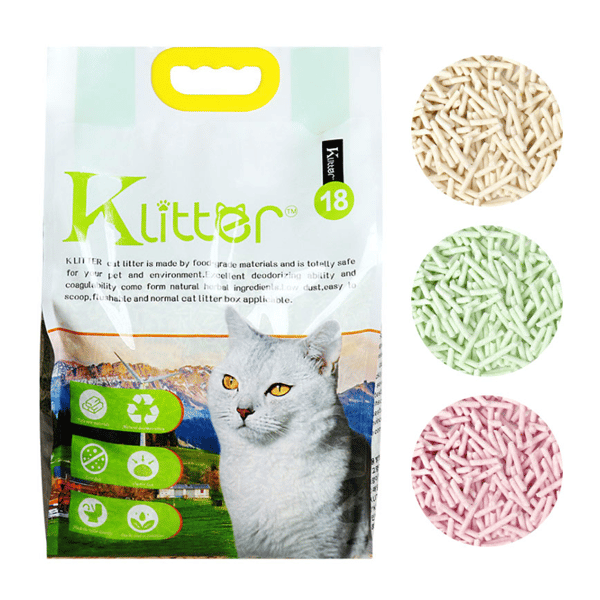 KLitter 2.0 幼身版天然玉米 豆腐貓砂 原味 18L (圖片1)