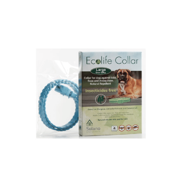 Ecolife Collar 大型犬用天然驅蚤頸帶 藍色 (EC112B) (圖片1)