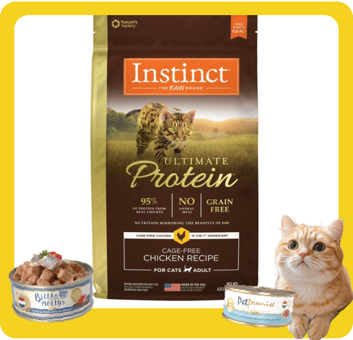 Instinct 貓糧 本能 貓糧 無穀物頂級蛋白質系列 雞肉配方 10lb (658528) (新舊包裝隨機發貨) (圖片3)
