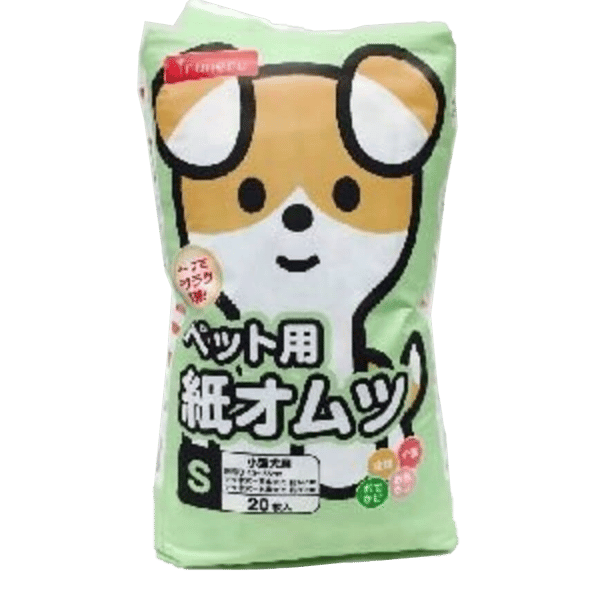 日本Inuneru 狗狗魔術貼尿墊尿片紙尿褲 IN-100 S碼 20枚 (粉綠) (圖片1)