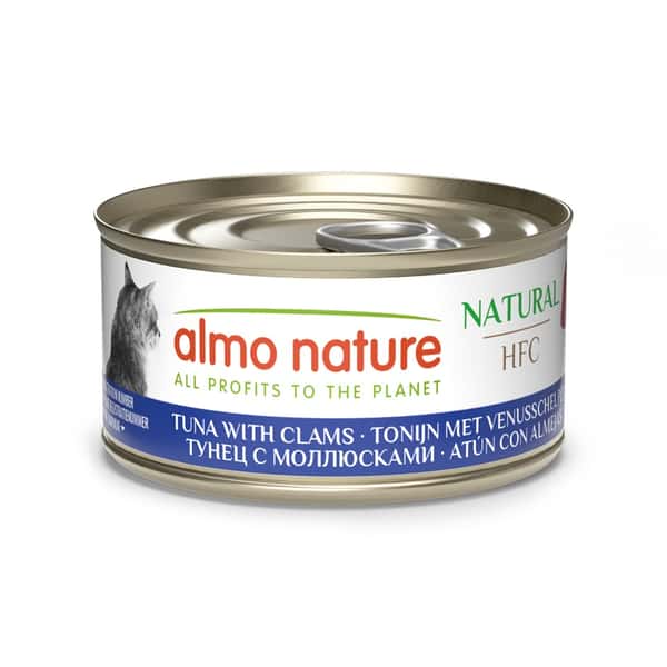 Almo Nature HFC 貓罐頭 天然系列 吞拿魚+蜆肉 70g (9045) (圖片1)