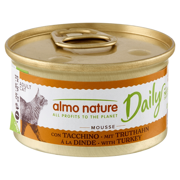 Almo Nature Daily Mousse 成貓罐頭 慕絲主食系列 火雞 85g (154) (圖片1)
