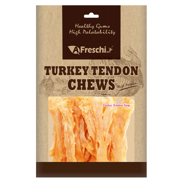 A Freschi Srl 狗零食 Natural Turkey 火雞筋嚼片 100g (犬用) (AFK104) (圖片1)