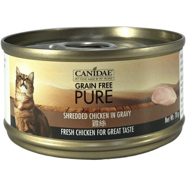 CANIDAE CANIDAE 咖比 PURE 貓罐頭 雞絲 70g 70g 正面圖