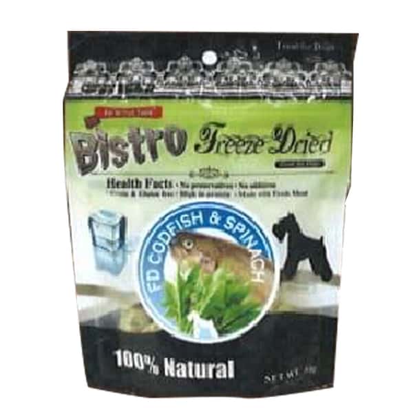Bistro Freeze Dried 狗零食 脫水鱈魚 菠菜 50g (NBT98519) (圖片1)