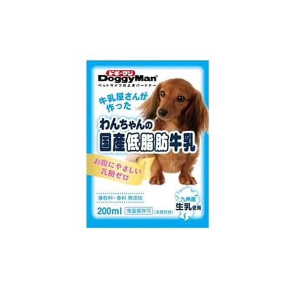 DoggyMan 日本狗零食 成犬用 日本國產低脂肪牛乳 狗狗配方 200ml (圖片1)