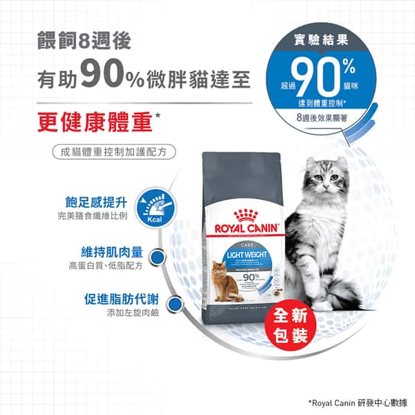 Royal Canin Royal Canin 貓糧 法國皇家貓糧 加護系列 減肥成貓體重控制 LI40 8kg 8kg 特寫圖