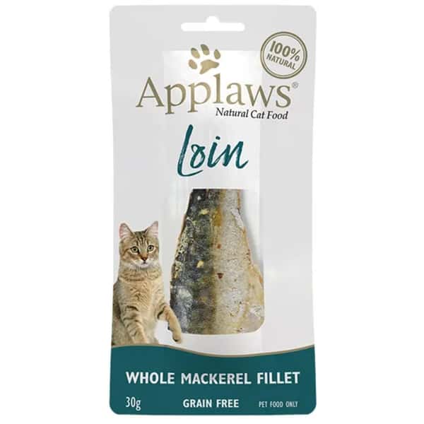 Applaws 貓零食 Whole Mackerel Loin 鯖花魚柳貓零食 30g (9586) (圖片1)