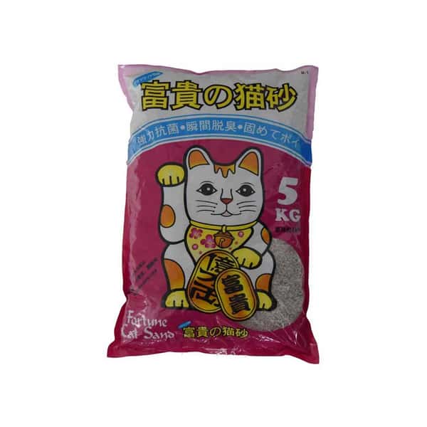 富貴貓砂 富貴貓砂 茉莉花抗菌粗條砂 5kg 5kg 正面圖