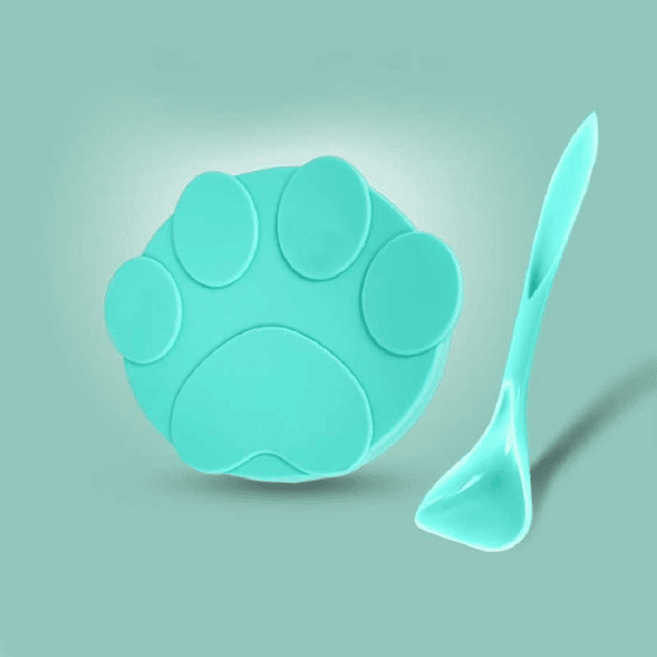 貓狗罐頭 保鮮密封蓋及匙羹 一個入 (顏色隨機) (圖片1)