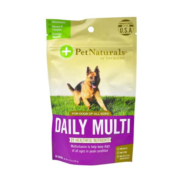 Pet Pet Naturals 功能小食 Daily Multi For Dogs of All Ages 狗狗每日多元營養片 30片   正面圖