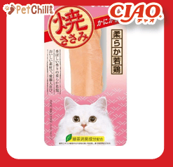 CIAO CIAO 貓零食 日本烤雞胸肉 蟹肉棒味 30g 30g  正面圖