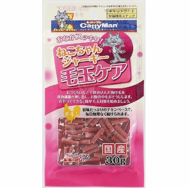 日本CattyMan 毛玉配慮貓零食 雞肉味 30g (圖片1)