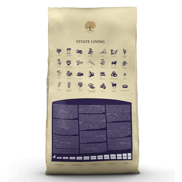 Essential Essential Foods 易膳 狗糧 完美狀態生活 Estate Living 12kg 12kg 正面圖