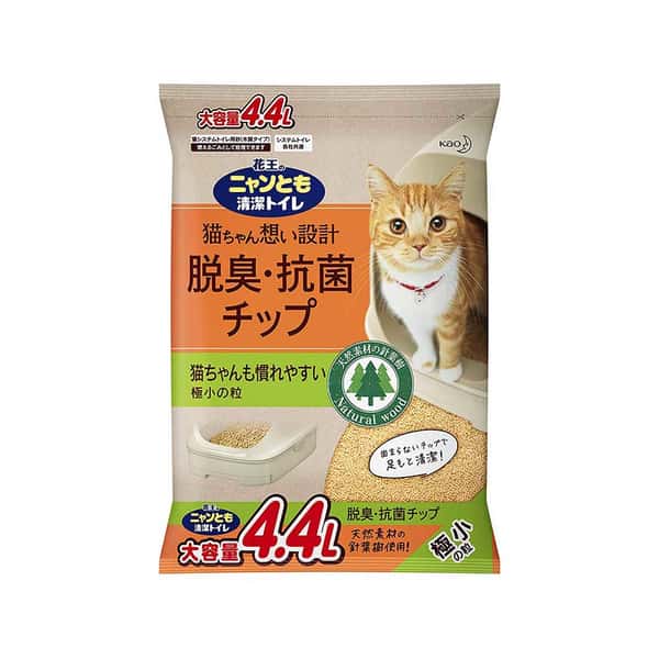 日本花王脫臭抗菌極小粒 木貓砂 4.4L (綠) (圖片1)