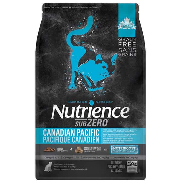 Nutrience Nutrience SUBZERO 無穀物貓糧 全貓配方 凍乾脫水鮮三文魚及鯡魚配七種魚 4lbs 1.8kg 4lb 正面圖