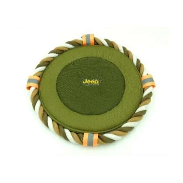 Billipets Billipets 狗玩具 Jeep帆布系列 粗綿繩飛碟 22cm 正面圖