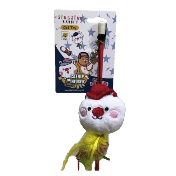 Billipets Cat Dangler Sing Sing Rabbit Red 45cm (NS-16175 RED) (圖片1)