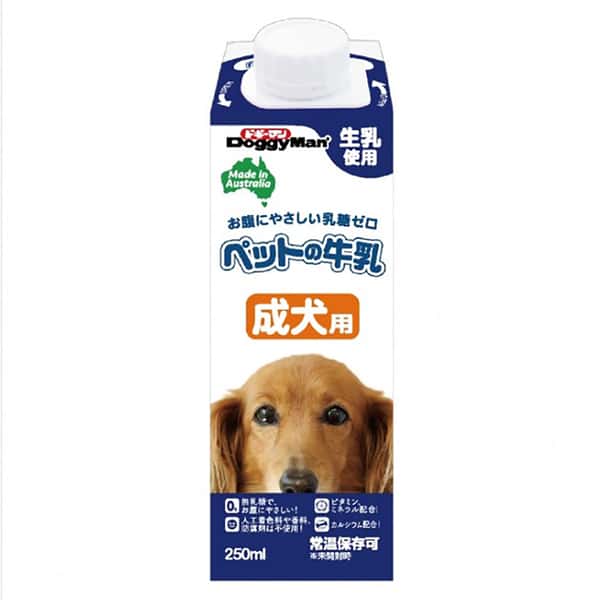 DoggyMan 日本狗零食 成犬用 牛乳牛奶 250ml (圖片1)