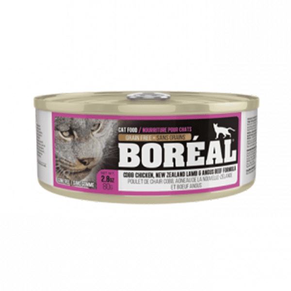 BOREAL 全貓罐頭 雞肉+羊肉及牛肉配方 80g (圖片1)