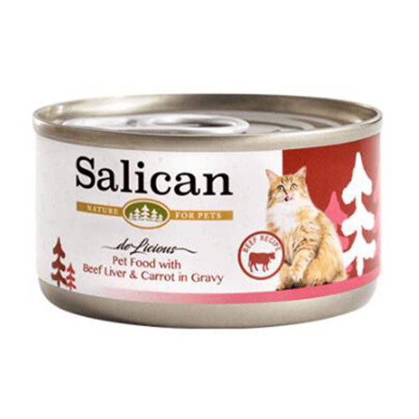 Salican 貓罐頭 肉汁牛肝+紅蘿蔔 85g (002885) (圖片1)