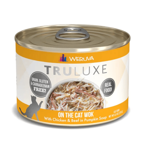WeRuVa 貓罐頭 主食罐 尊貴系列 無骨去皮雞胸肉澳洲牛肉及南瓜 On The Cat Wok 170g (橙) (001823) (圖片1)
