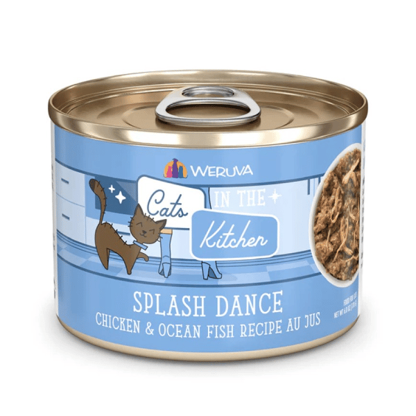 WeRuVa 貓罐頭 主食罐 廚房系列 走地雞、海洋魚、美味肉汁 Splash Dance 170g (001822) (圖片1)