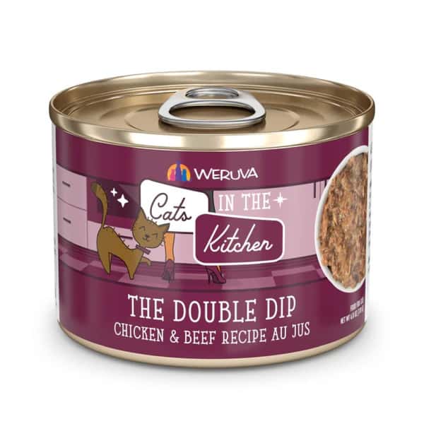 WeRuVa WeRuVa 貓罐頭 主食罐 廚房系列 雞湯、無骨去皮雞肉、牛肉 The Double Dip 170g 170g 正面圖