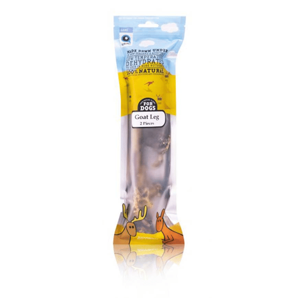 Alfa Pet 新西蘭風乾脫水無穀物 狗小食 山羊腿 Goat Leg for Dogs 2pcs (002232) (圖片1)