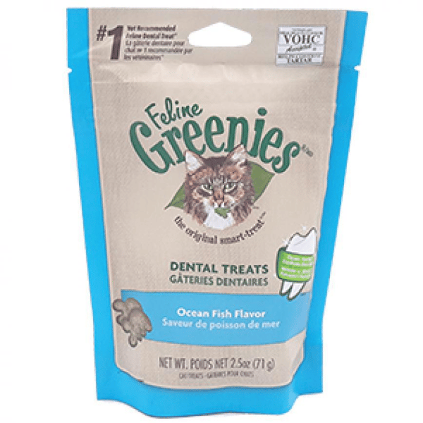 美國Greenies Dental Treats 貓齒靈貓咪潔齒餅 深海魚味 71g (圖片1)