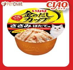 CIAO 貓罐頭 日本金湯鰹味杯 雞肉．干貝味 70g (圖片1)